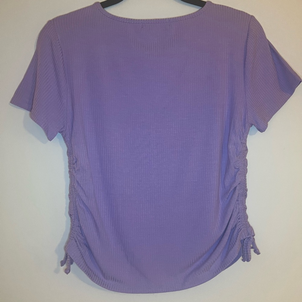 Purple knit crop top - Picture 5 of 5